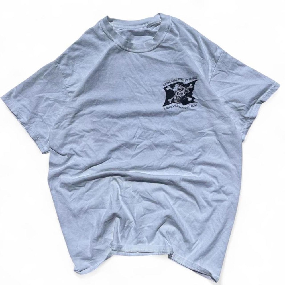 Vintage White Pirate Graphic Tee